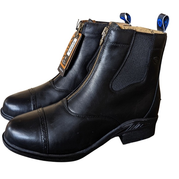 Ariat Cobalt Quantum Black leather paddock boots NWT